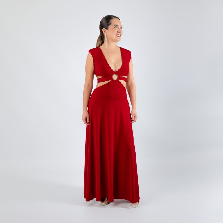 Vestido Amatista Color Rojo