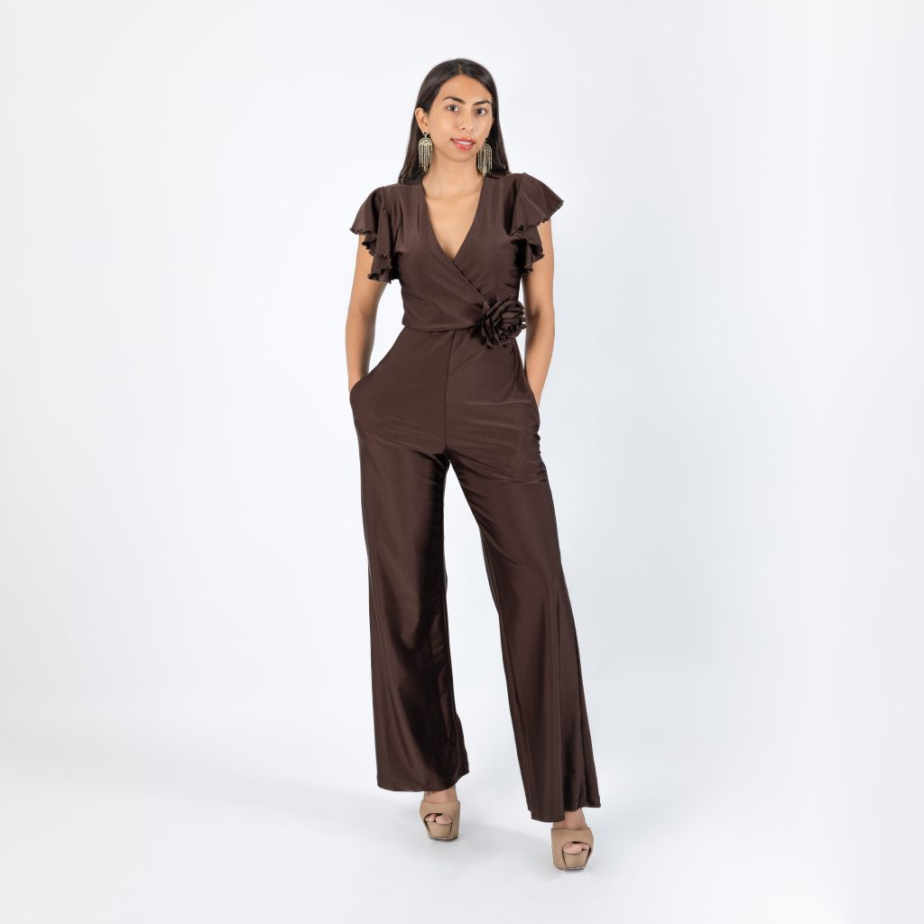 Enterito Elegante floral Color Café