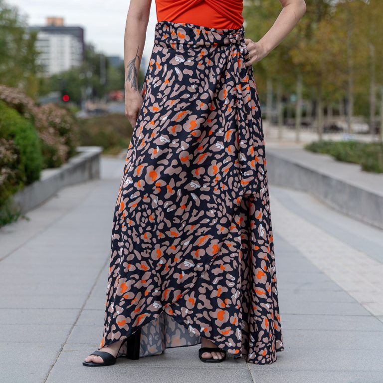 Falda Envolvente Estampada